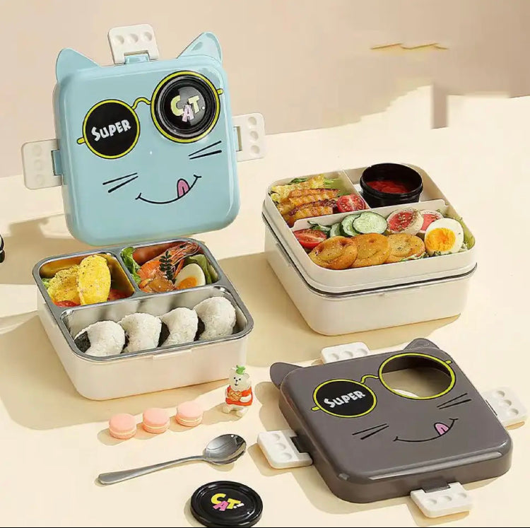 Carnival Bento Lunch Box, Double Layer Lunch Box, Leak Proof Bento Lunch Box Carnival Bento Lunch Box, Double Layer Lunch Box, Leak Proof Bento Lunch Box